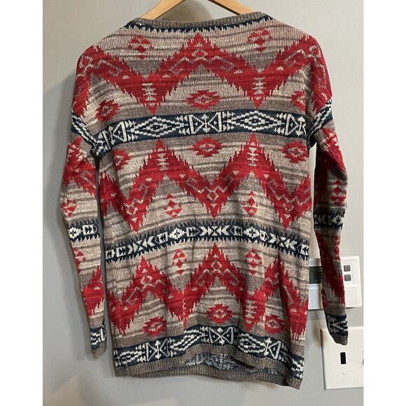 Denim & Supply Ralph Lauren Sweater Aztec‎ Southwest Cotton Pullover XS New - Picture 2 of 8